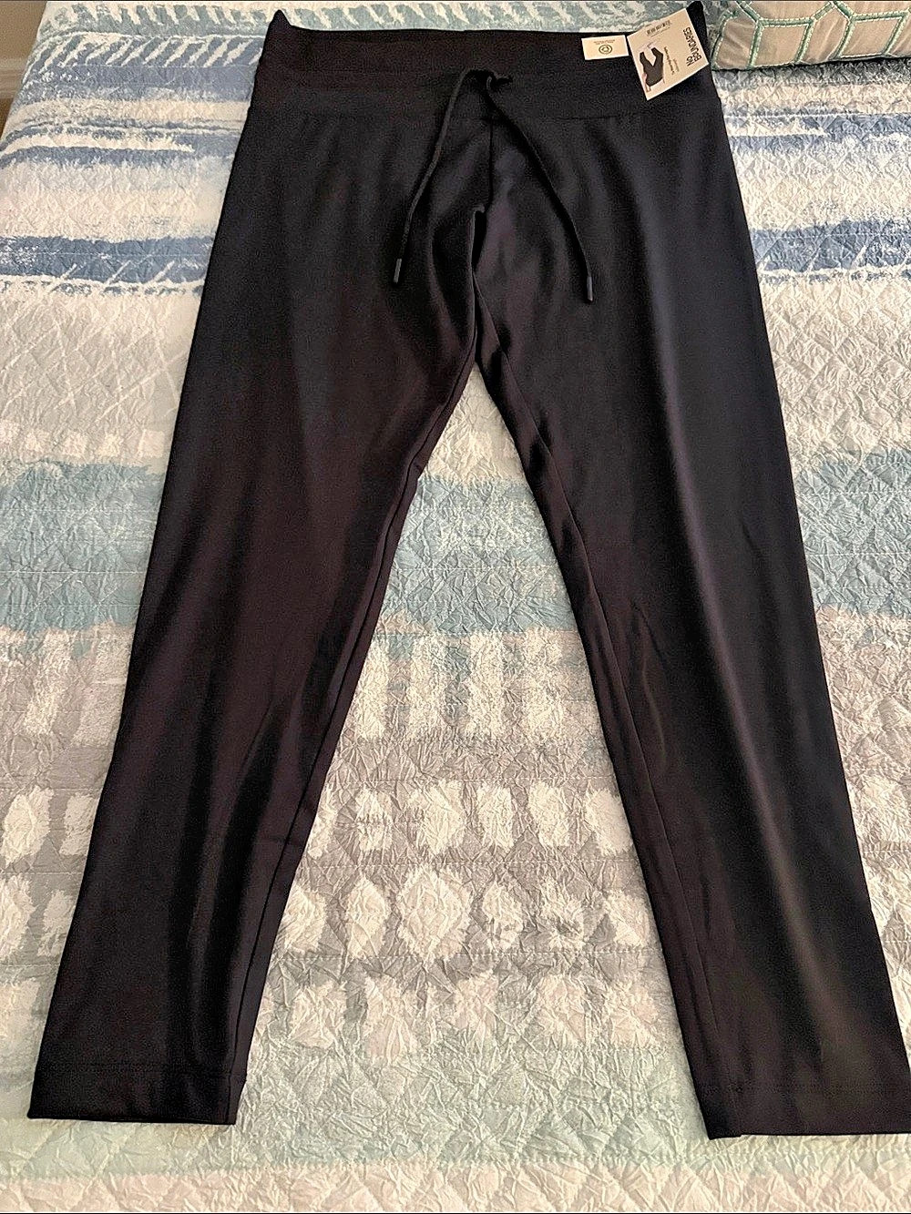 No Boundaries Tie Waist High Rise Legging Ankle Length Leggings Black XXL/1X